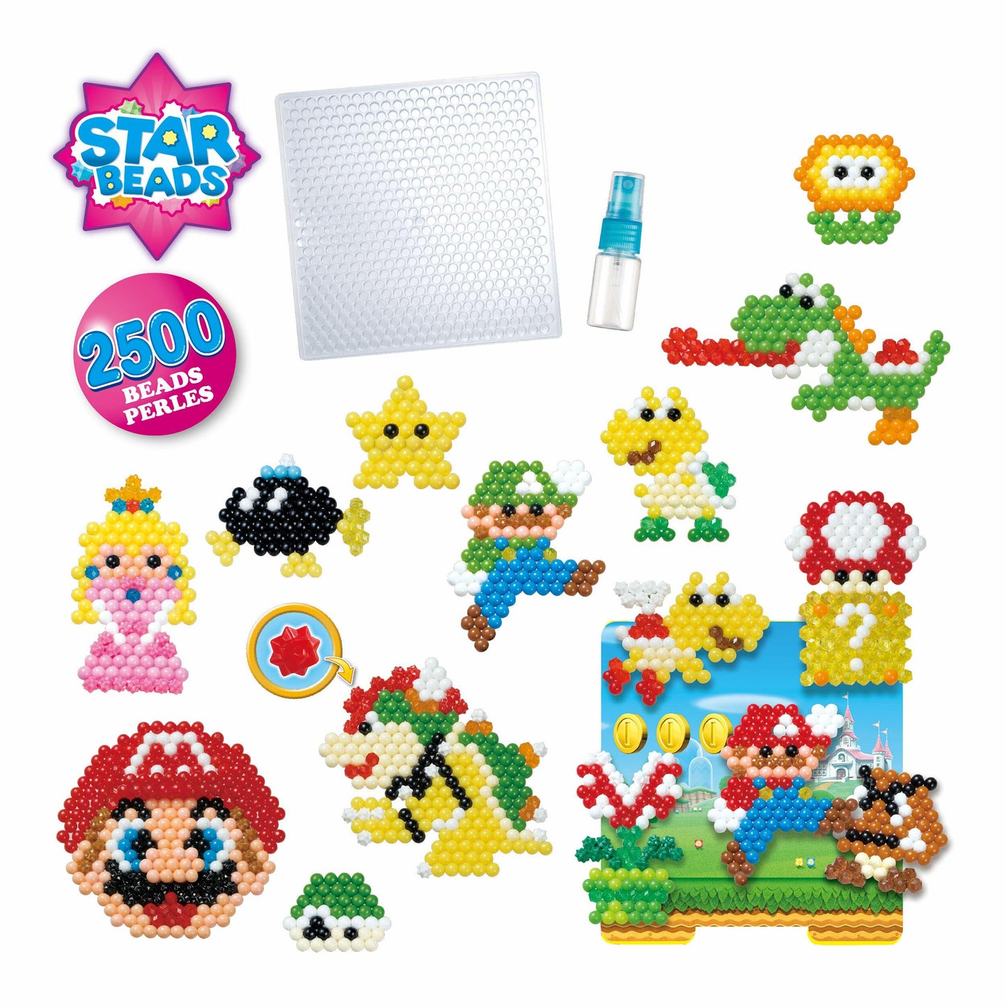 Aquabeads Super Mario Creation Cube - Complete Arts & Crafts Activity Kit for Ages 4+