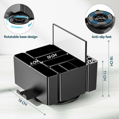 KDD Pencil Holder for Desk - Rotating Organizer Set
