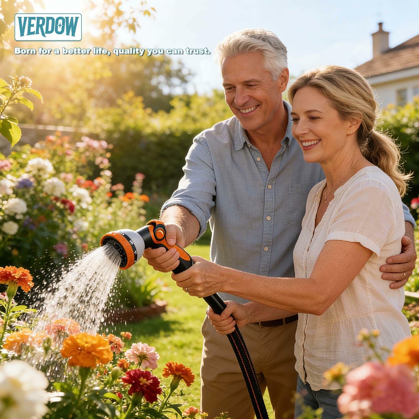 Garden Water Hose – 100ft Lightweight Flexible