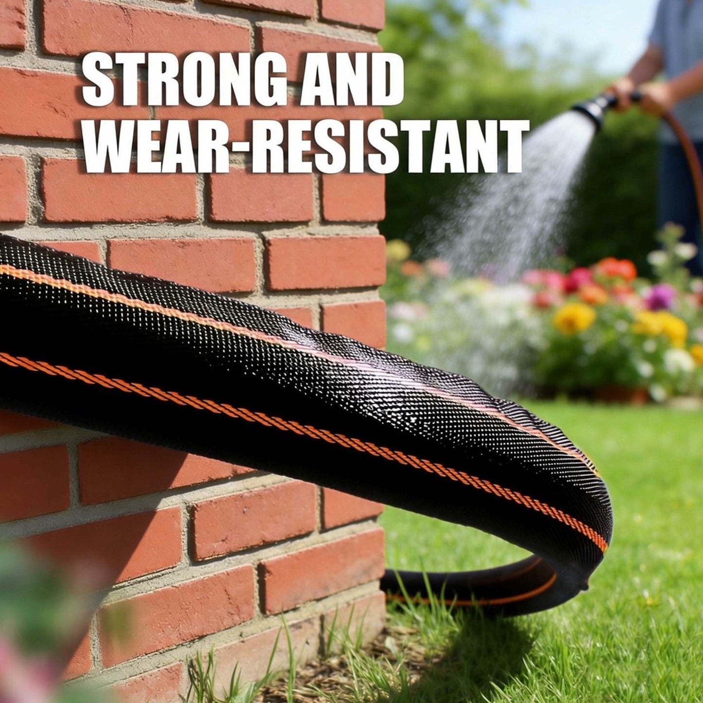Garden Water Hose – 100ft Lightweight Flexible