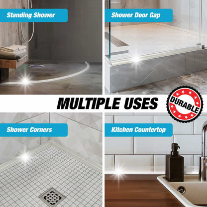 Shower Threshold Water Dam Barrier 65" - Transparent