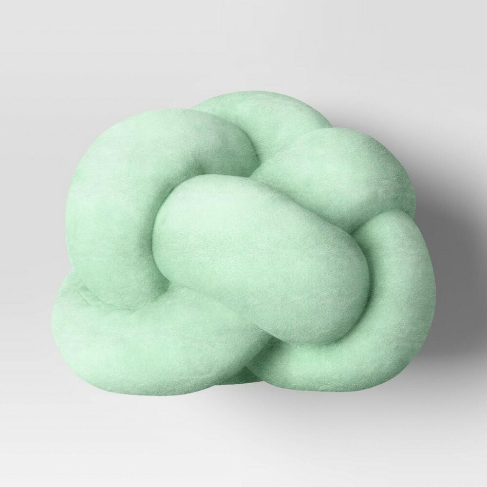 Shaped Knot Pillow Light Green - Room Essentials™