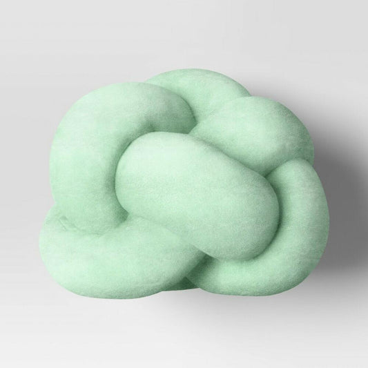 Shaped Knot Pillow Light Green - Room Essentials™