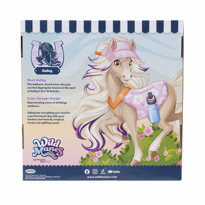 Wild Manes Horse Toys – Bailey’s Surf & Snacks Playset