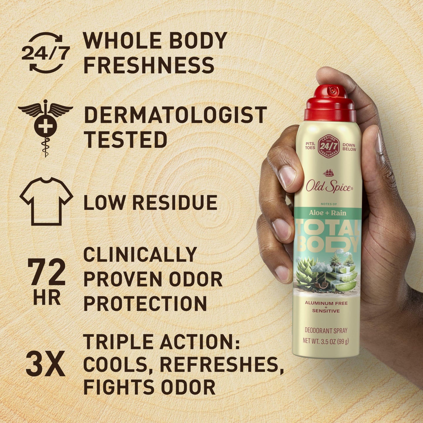 Old Spice Whole Body Deodorant Spray for Men