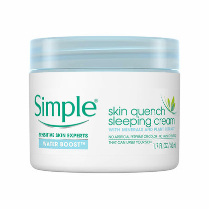 Simple Water Boost Skin Quench, Sleeping Cream, 1.7 Fl Oz