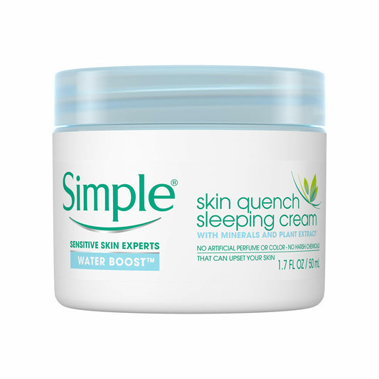 Simple Water Boost Skin Quench, Sleeping Cream, 1.7 Fl Oz