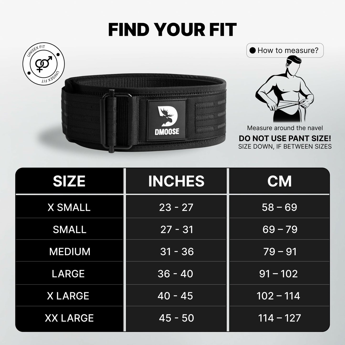 DMoose Auto Locking Weight Belts for Lifting Men