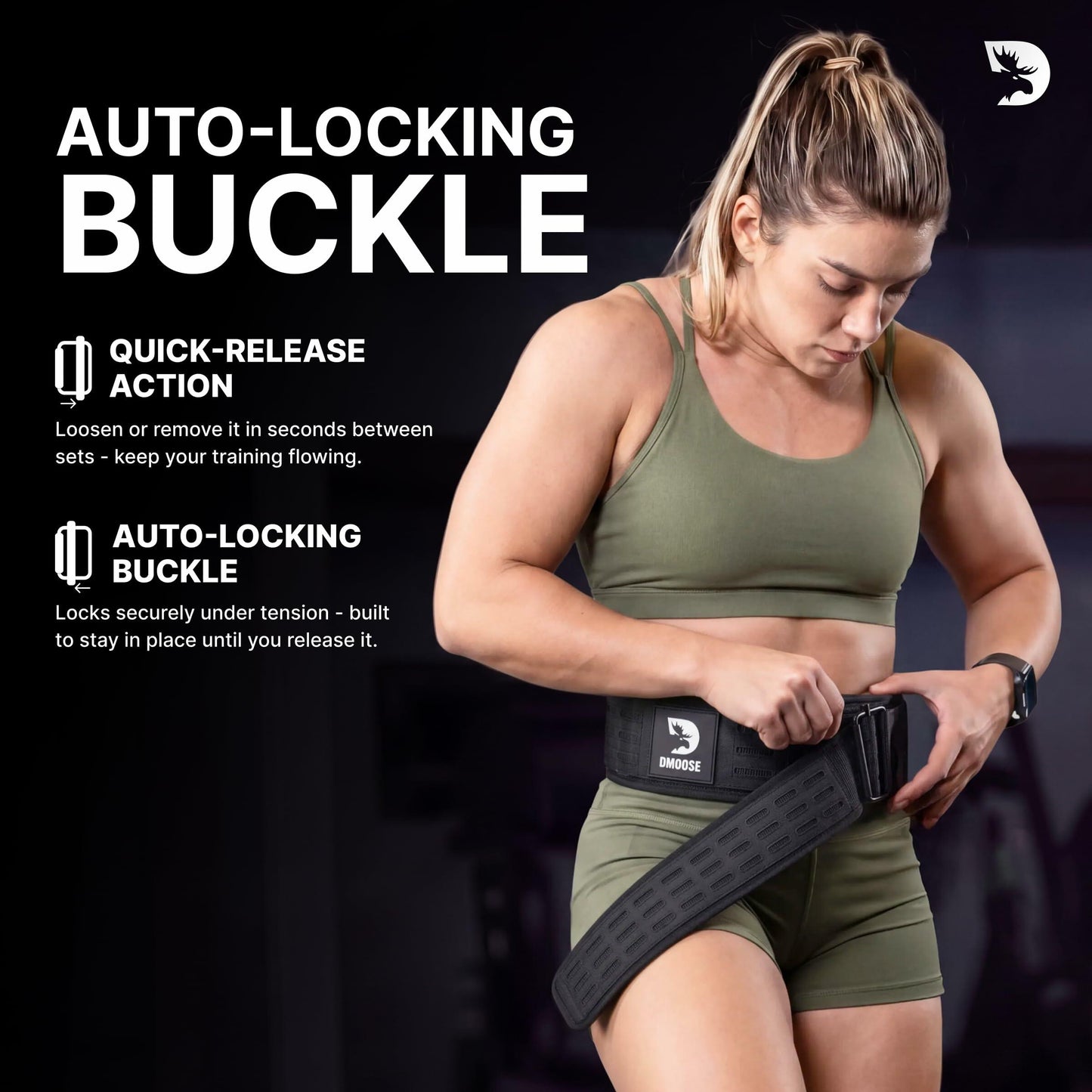DMoose Auto Locking Weight Belts for Lifting Men