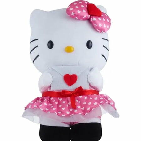 Hello Kitty Valentine s Day Plush Decoration Decor - Door Porch Greeter - Large Size 17 in Tall