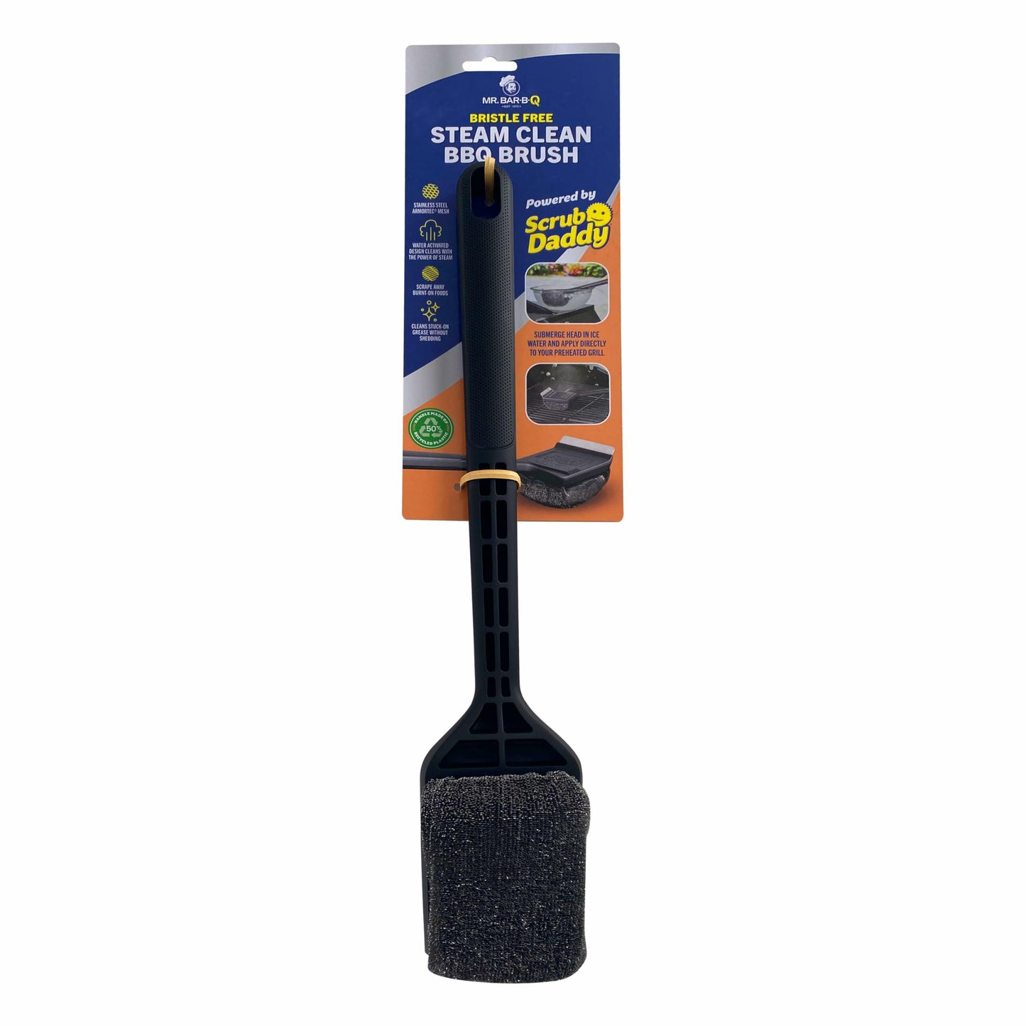 Mr. Bar-B-Q Steam Clean BBQ Brush Powered by Scrub Daddy