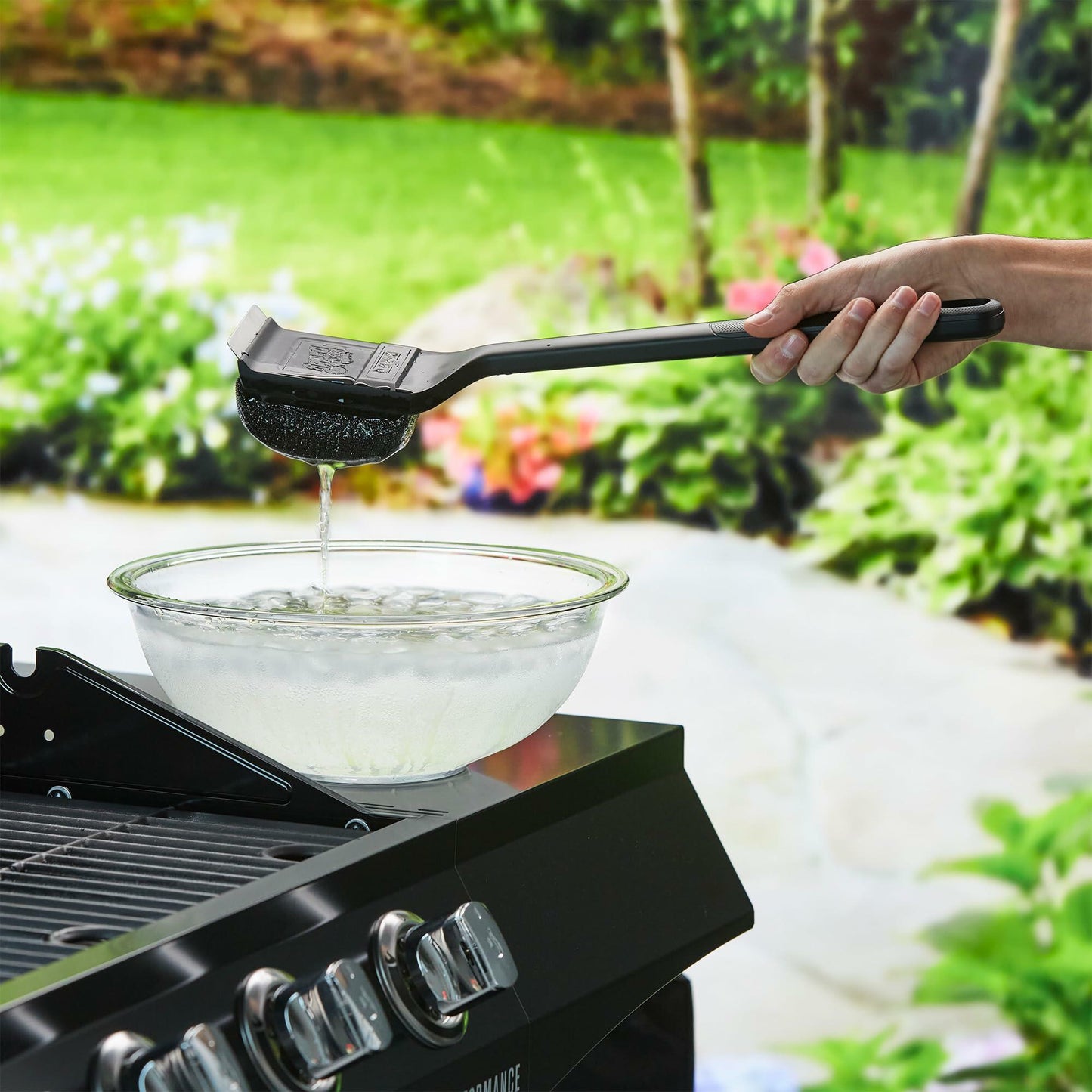 Mr. Bar-B-Q Steam Clean BBQ Brush Powered by Scrub Daddy