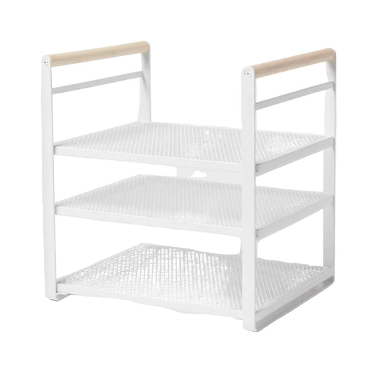 Brightroom 3-Tier Adjustable Shelf Organizer White