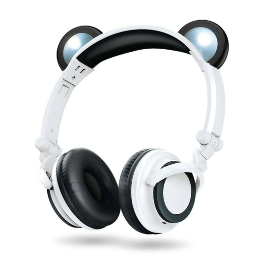 ART+SOUND LED Panda Bluetooth Headphones