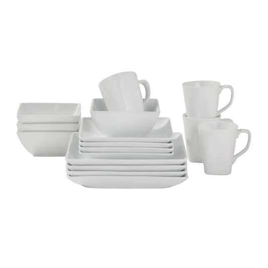 16pc Porcelain Square Rim Dinnerware Set - Threshold™