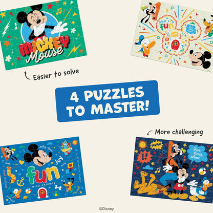 Disney Mickey Mouse & Friends - 4 Jigsaw Puzzles