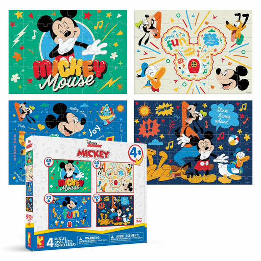 Disney Mickey Mouse & Friends - 4 Jigsaw Puzzles