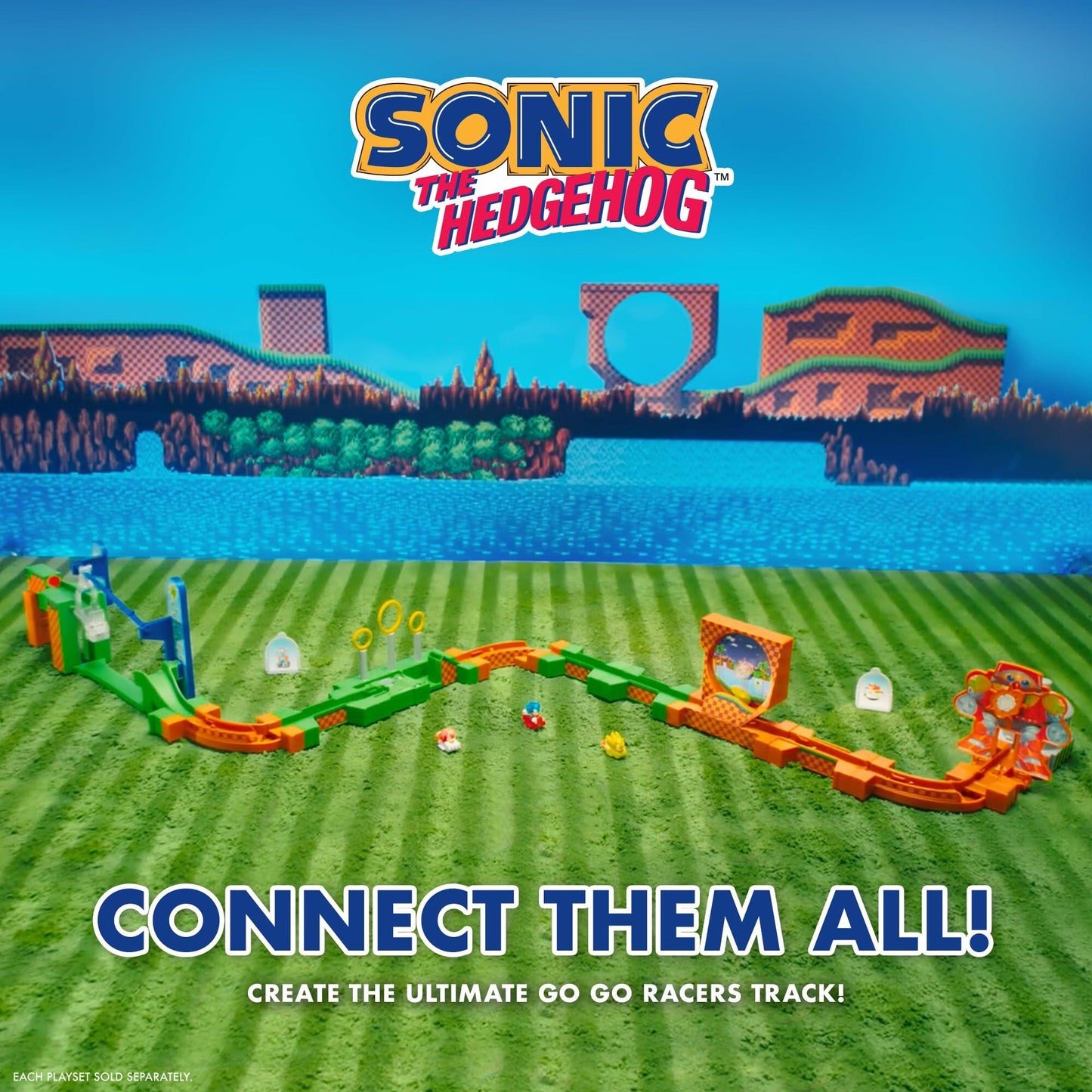 Sonic The Hedgehog Go Go Racers Deluxe Playset