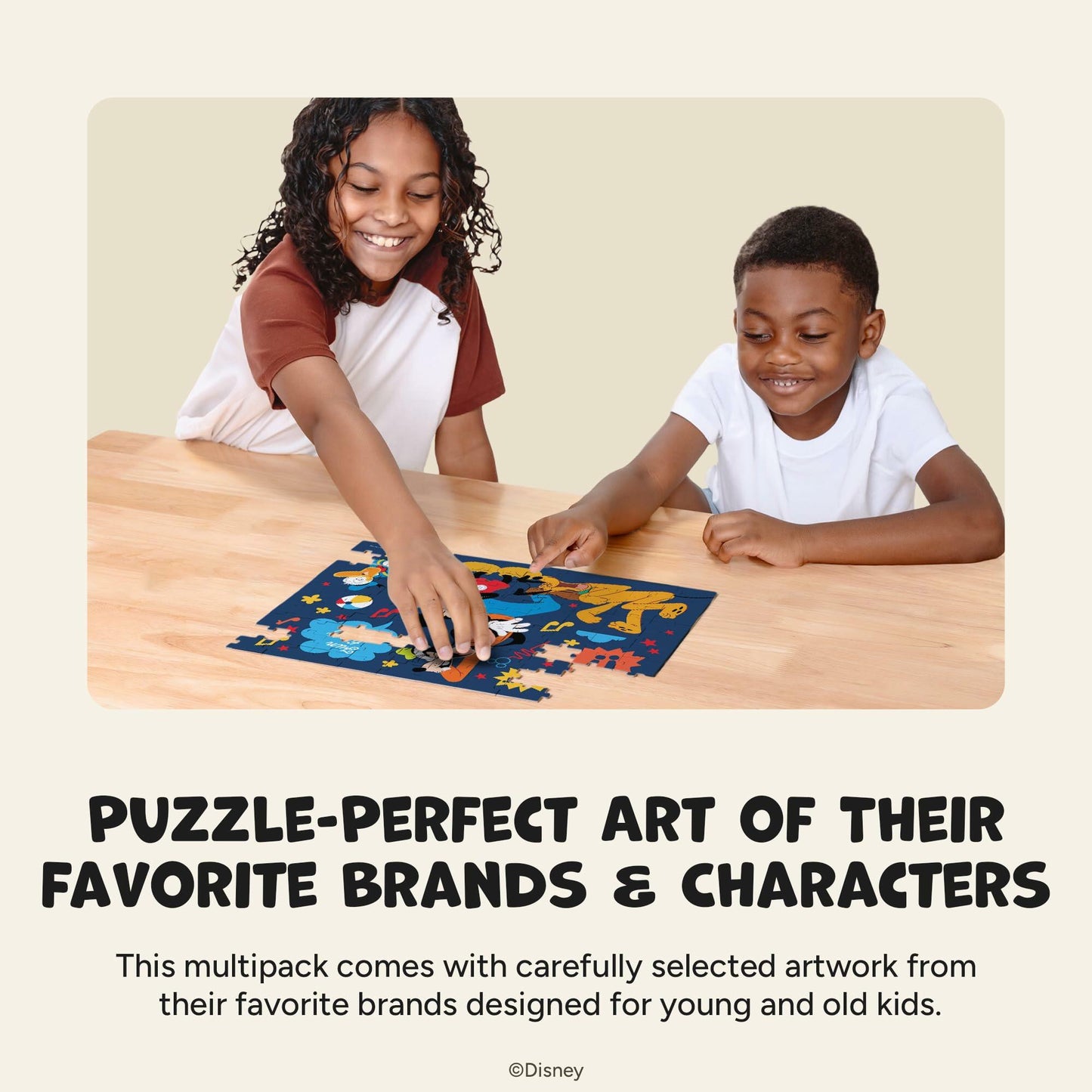 Disney Mickey Mouse & Friends - 4 Jigsaw Puzzles