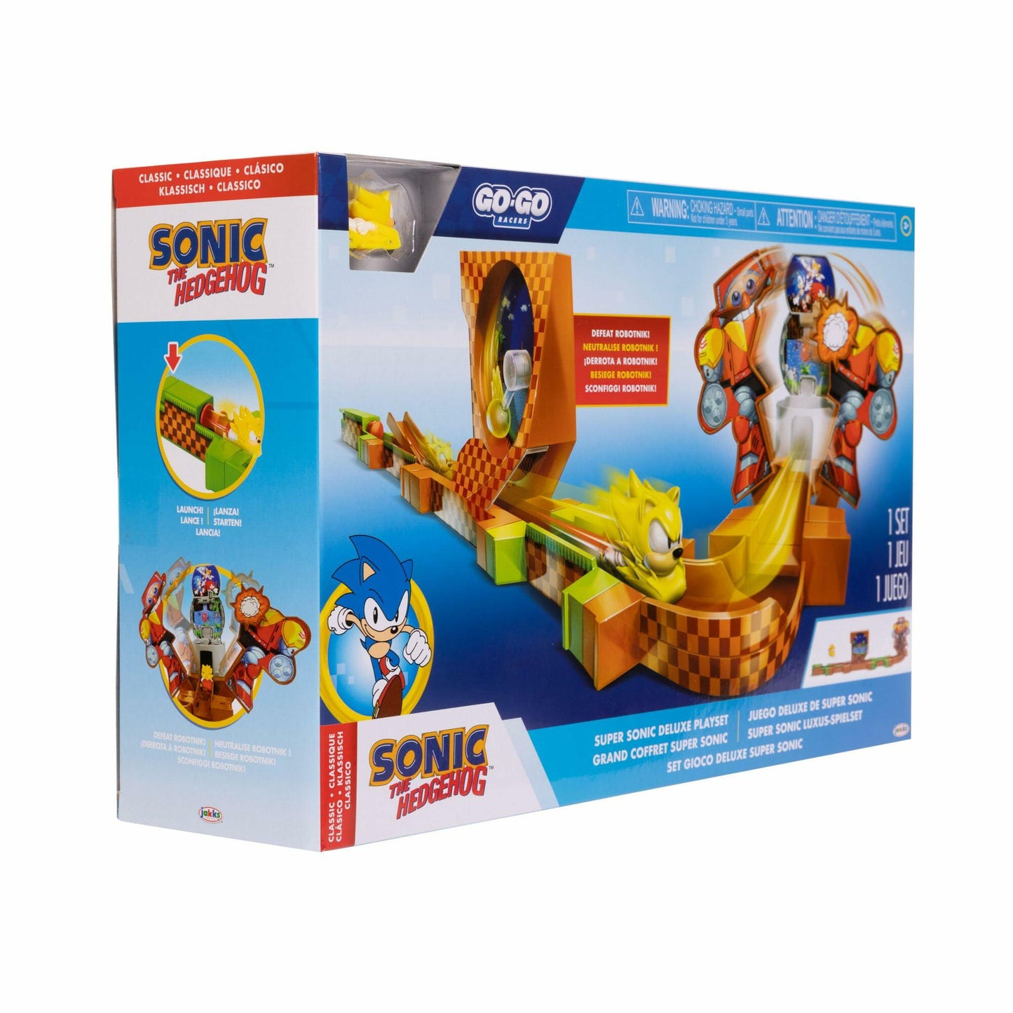 Sonic The Hedgehog Go Go Racers Deluxe Playset