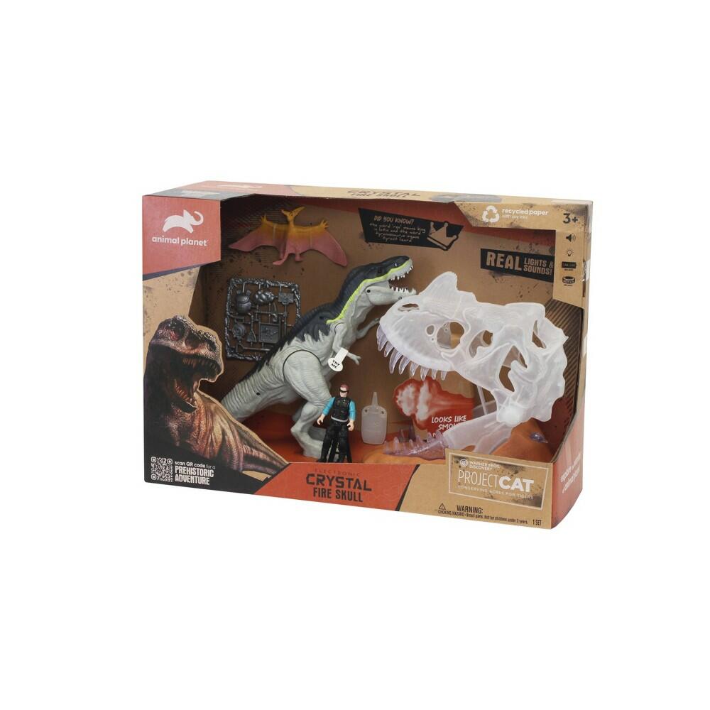 Animal Planet Crystal Fire Skull Dino Playset