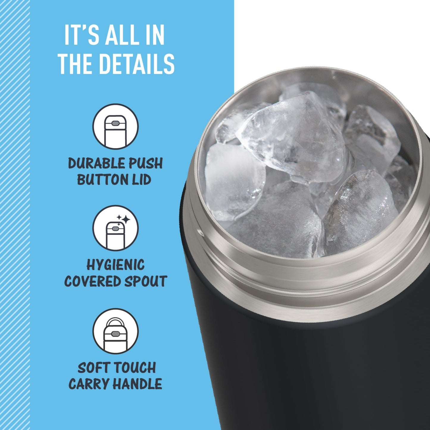 THERMOS FUNTAINER Stainless Steel Bottle 16oz