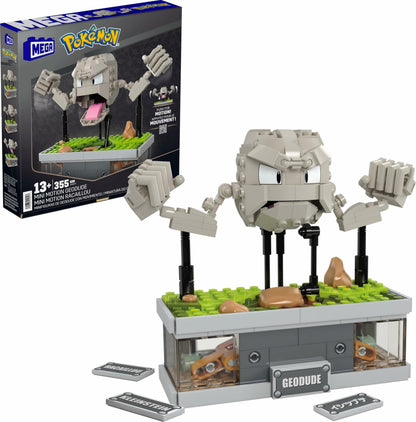 MEGA Pokémon Building Toys Set, Mini Motion Geodude with 355 Pieces