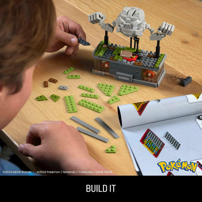 MEGA Pokémon Building Toys Set, Mini Motion Geodude with 355 Pieces