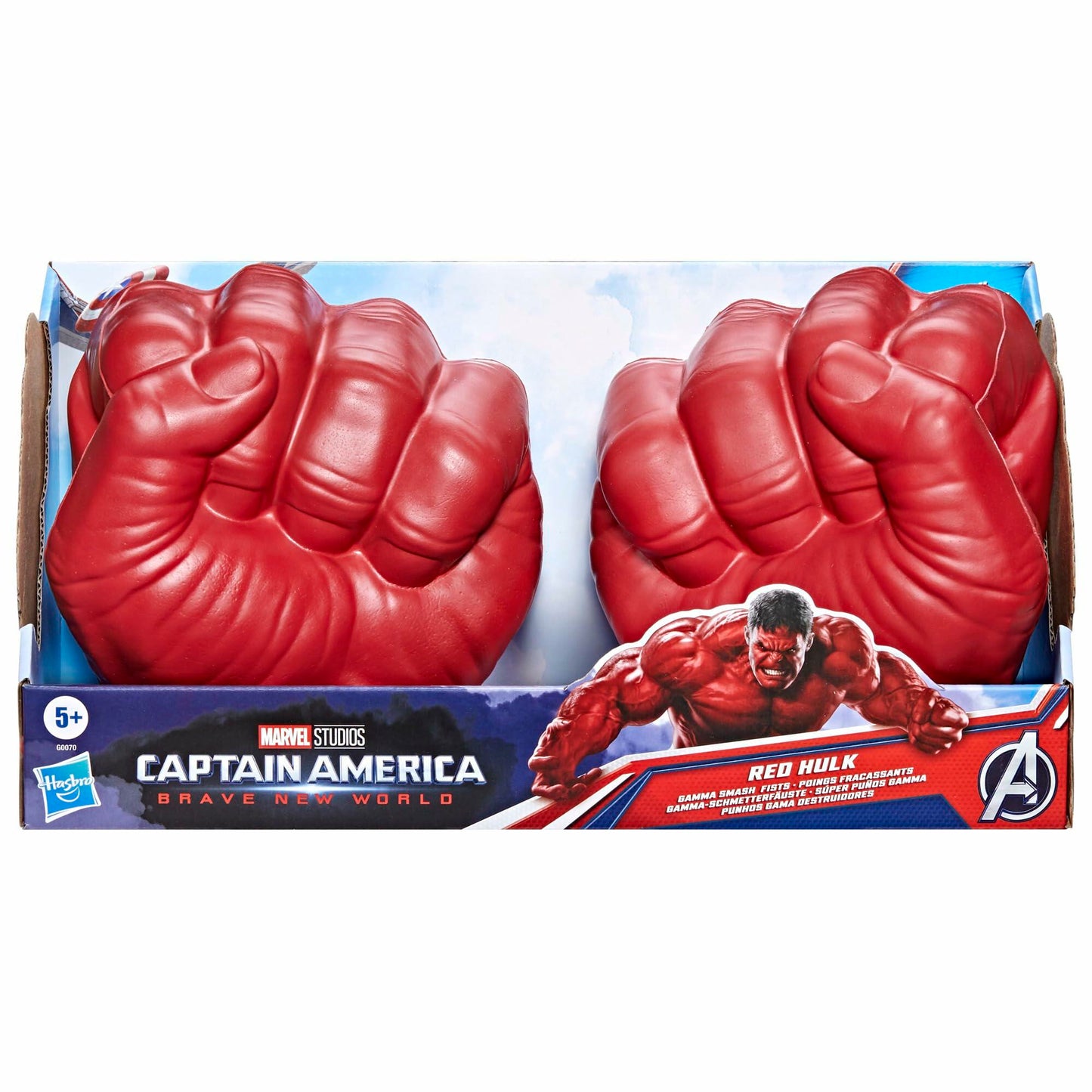 Marvel Avengers Captain America Red Hulk Smash Fists