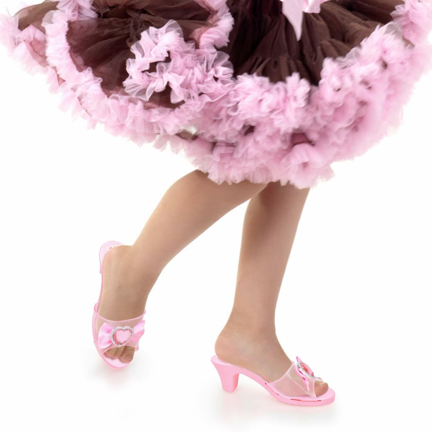 Mastom Girls Play Set! Princess Dress Up Shoes and Tiara (Color Chosen At Random)