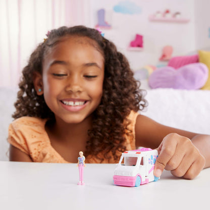 Barbie Mini BarbieLand Doll & Toy Vehicle Set with 1.5-inch Doll
