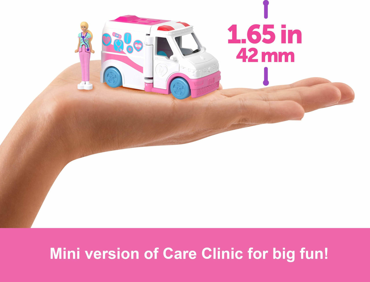 Barbie Mini BarbieLand Doll & Toy Vehicle Set with 1.5-inch Doll