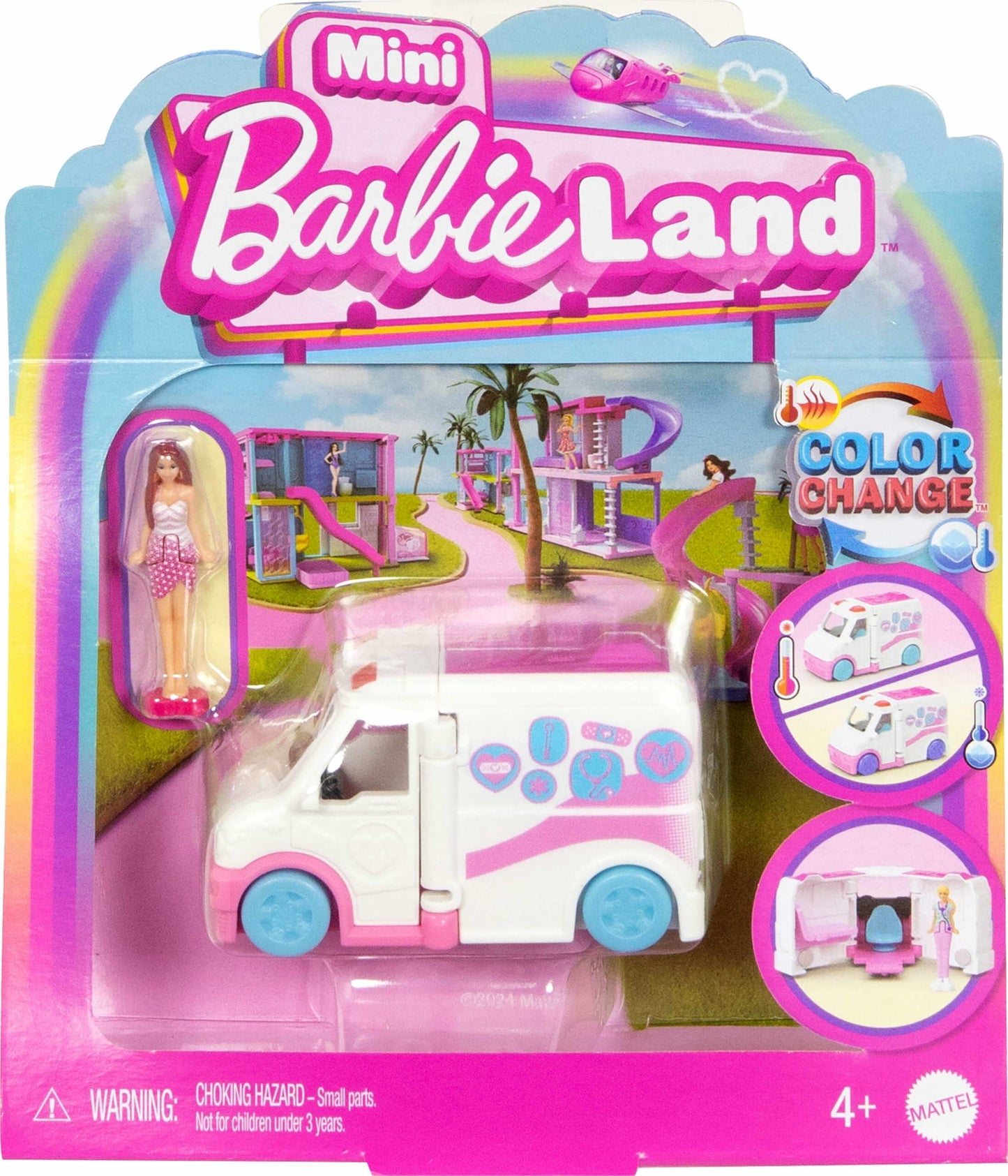 Barbie Mini BarbieLand Doll & Toy Vehicle Set with 1.5-inch Doll