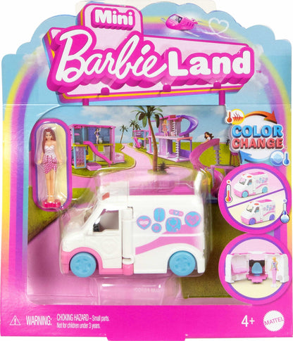 Barbie Mini BarbieLand Doll & Toy Vehicle Set with 1.5-inch Doll