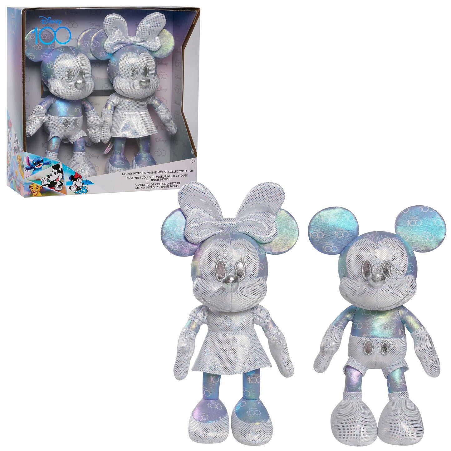 Disney100 Years of Wonder Mickey Mouse & Minnie Mouse Collector Set Plush Stuffed Animals