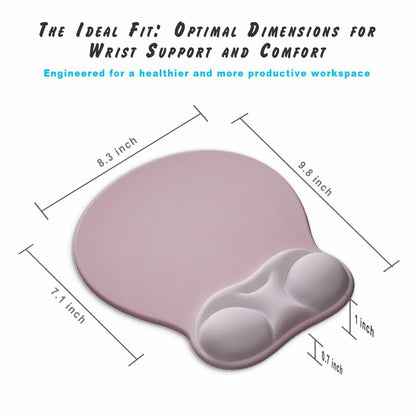 Ergonomic Mouse Pad with Wrist Rest Support&Gel Cushion for Desk