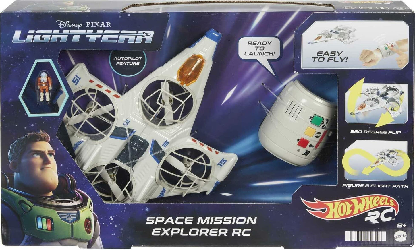 Hot Wheels RC Mattel Disney and Pixar Lightyear Spaceship