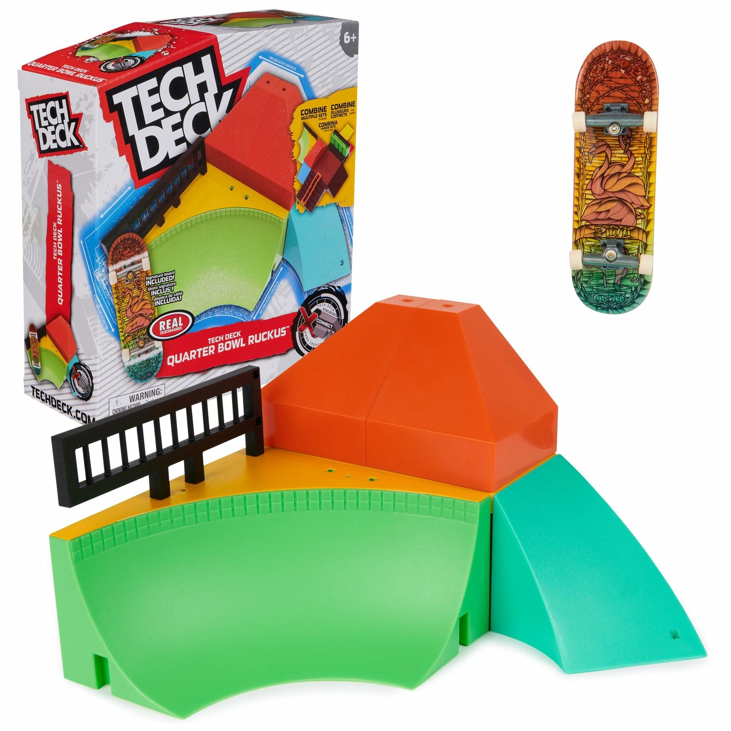 TECH DECK, Quarter Bowl Ruckus X-Connect Park Creator