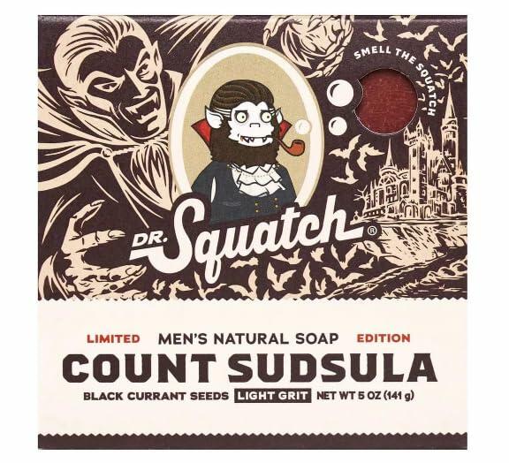 Dr. Squatch Count Sudsula Natural Bar Soap – Limited Edition Halloween Soap