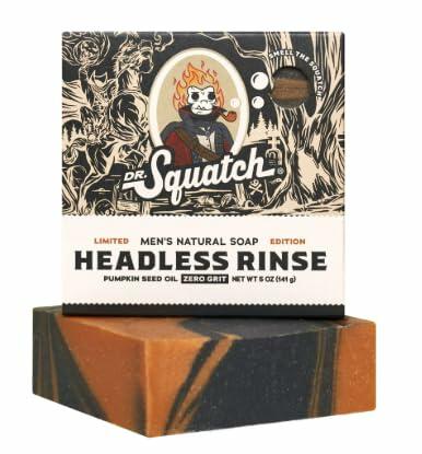 Dr. Squatch Limited Edition Natural Bar Soap, Headless Rinse, 5 oz