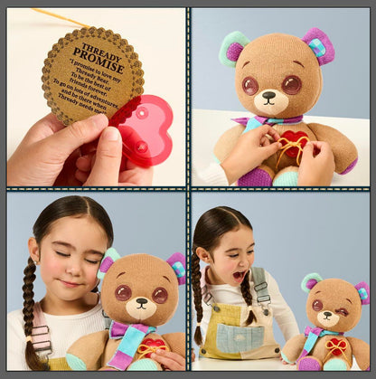 Thready Bear - Interactive 14" Plush Teddy Bear