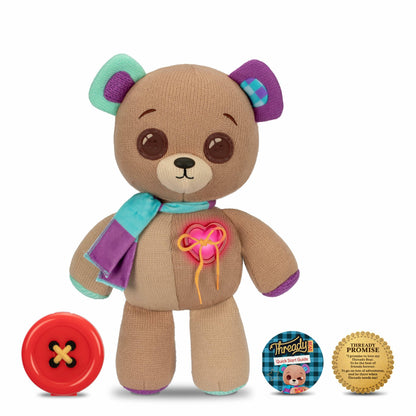 Thready Bear - Interactive 14" Plush Teddy Bear