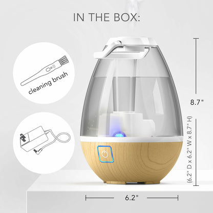 Ultrasonic Cool Mist Humidifier, 0.4 Gallon (1.5L)