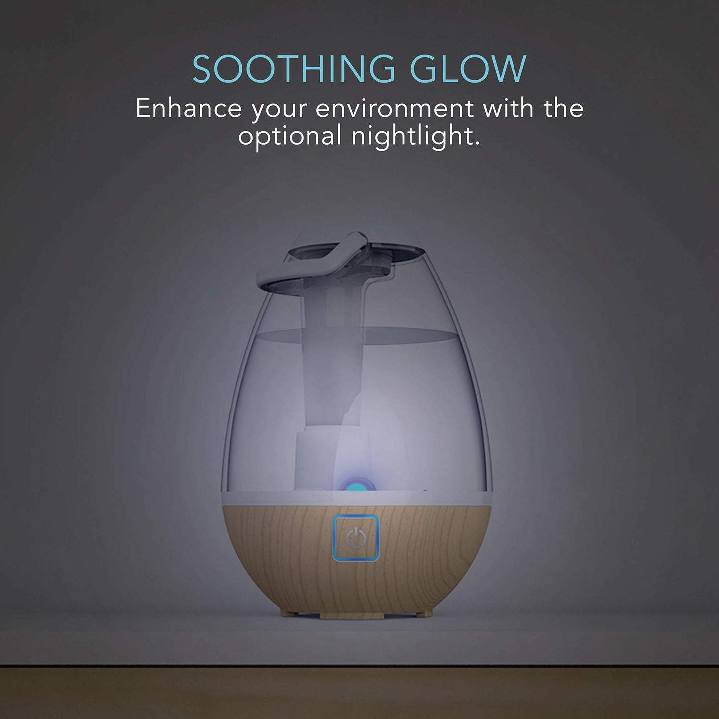 Ultrasonic Cool Mist Humidifier, 0.4 Gallon (1.5L)