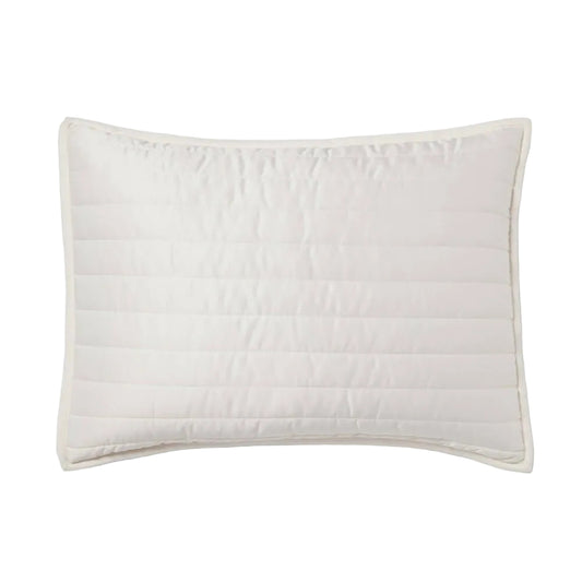 Standard Satin Quilt Sham Ivory
