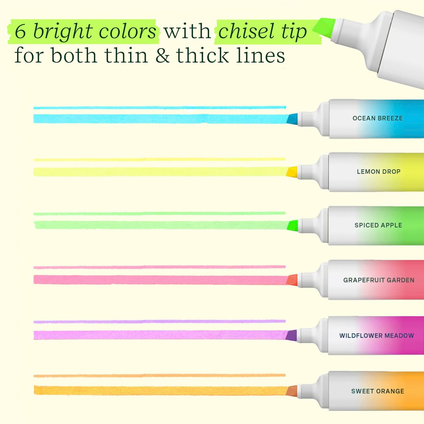 Lifelines 6-pk. Scented Stacking Highlighters