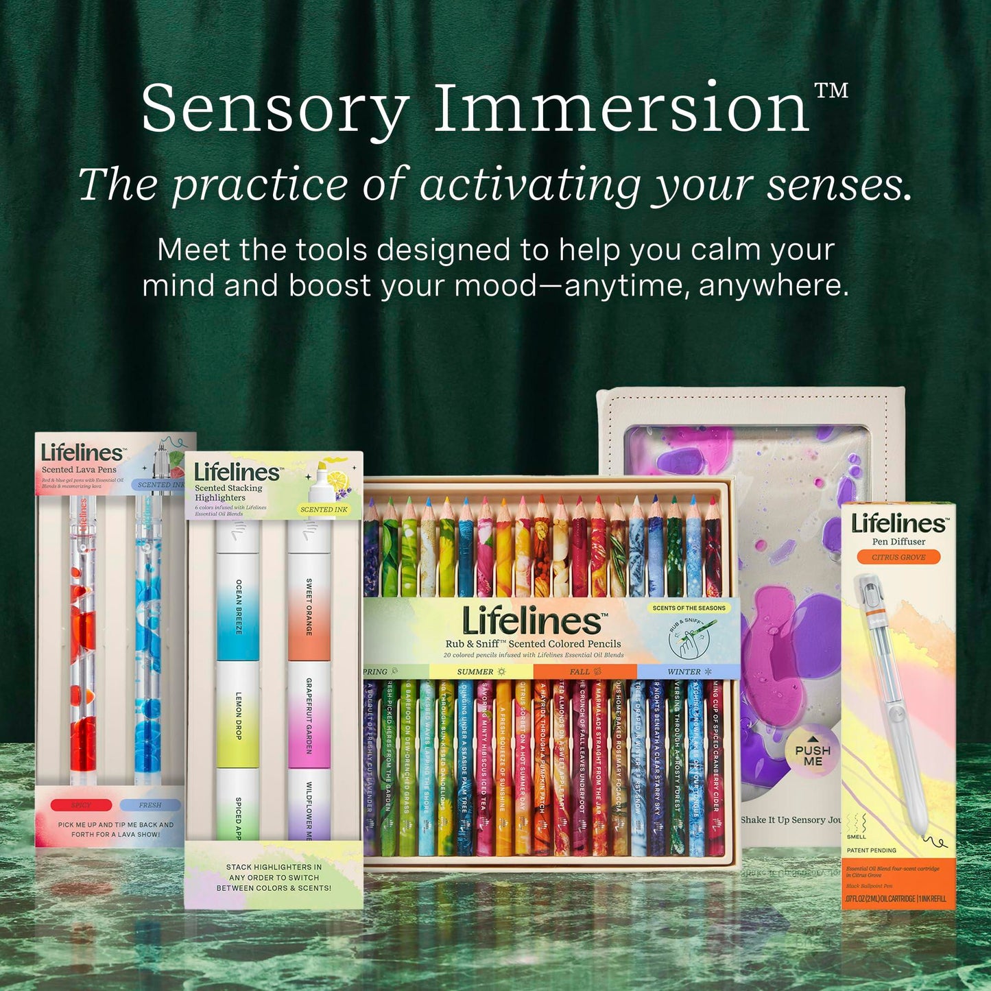 Lifelines 6-pk. Scented Stacking Highlighters