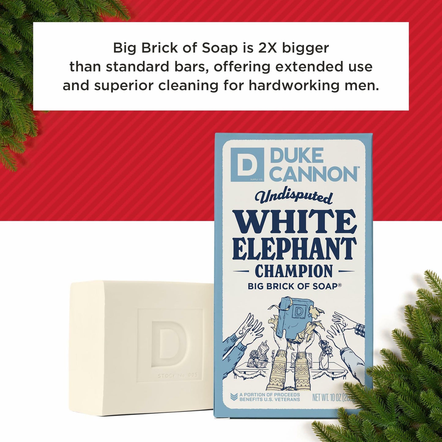 Duke Cannon White Elephant Bar Soap 10 oz