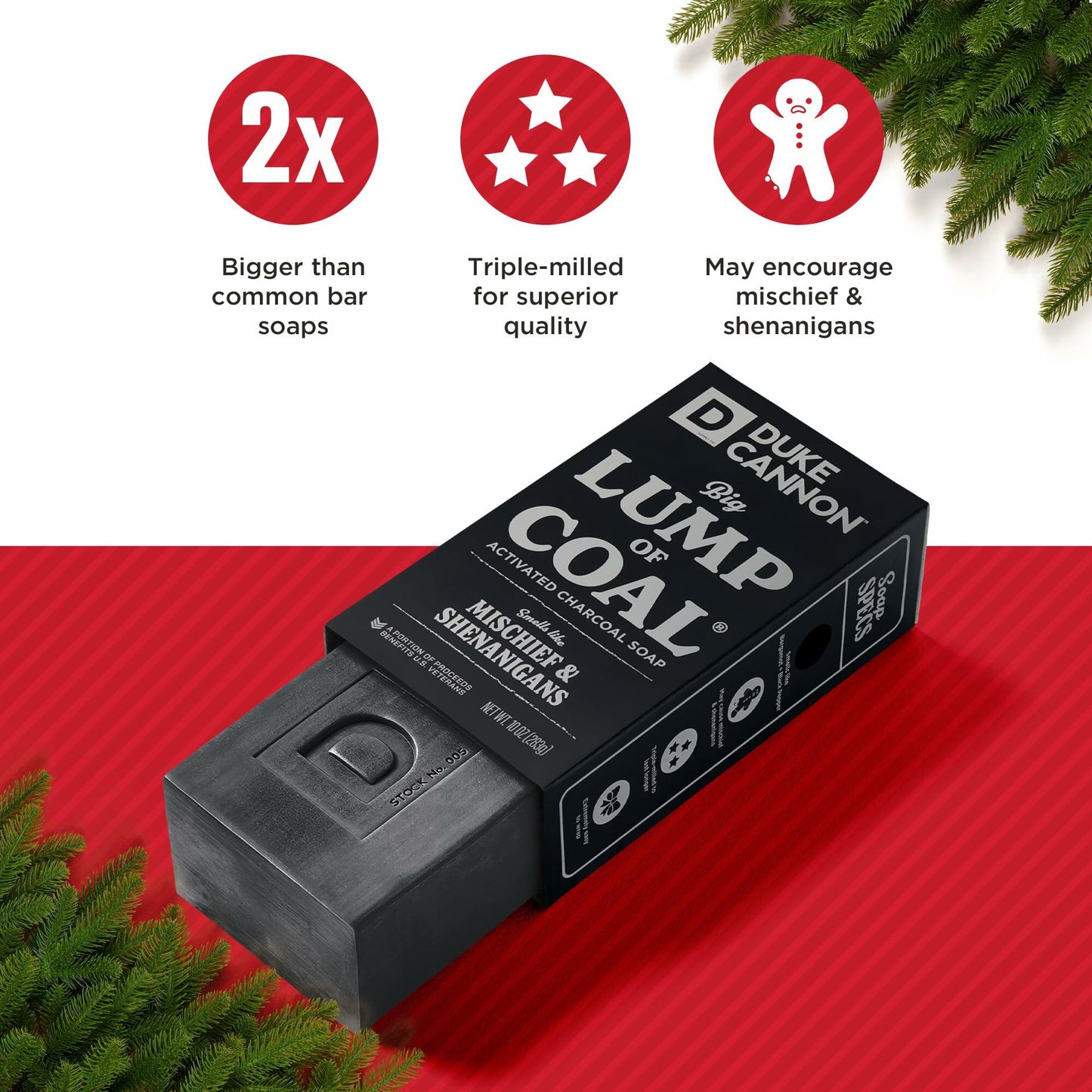 Duke Cannon Santa’s Pipe Smoke Bar Soap 10 oz