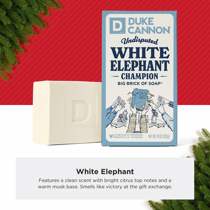 Duke Cannon White Elephant Bar Soap 10 oz